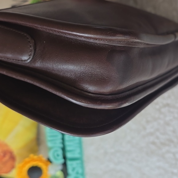 Coach Vintage PENNY A81-9755 Mahagony Leather Purse +purse Bling - Picture 7 of 17